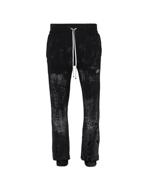 Amiri gebarsten kleurstof logo zwarte joggingbroek