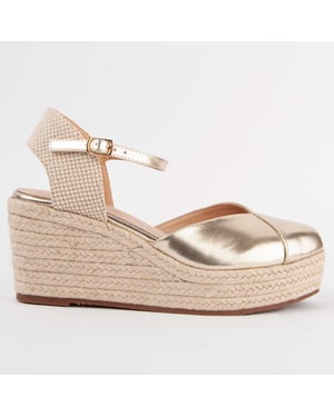 Montevita Wedge Espadrille Balenci3 Guld