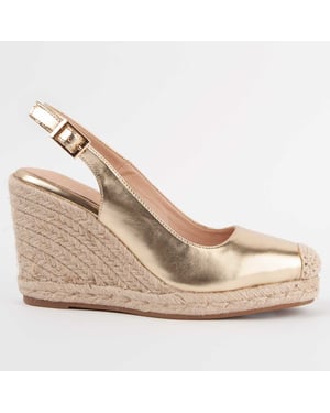 Montevita Wedge Espadrille Balenci5 Gold