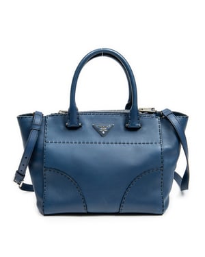 Stitched Twin Pocket Tote  Schoudertas