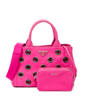 Small Grommet Canapa Tote Schoudertas