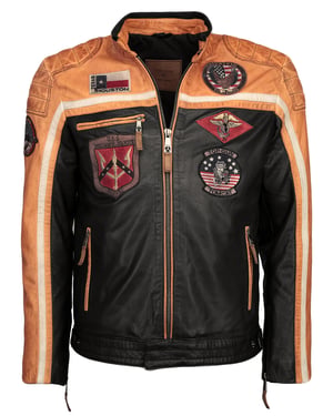 Top Gun leren jas TGJ1005