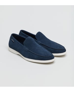 Ben Sherman Amarillo Mocka Marinblå Loafers för män