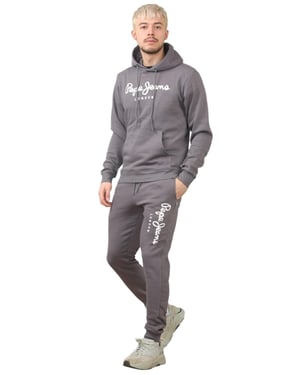 Pepe Jeans London Heren Trainingspak in Leigrijs