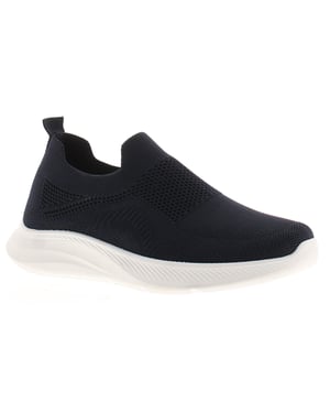 Focus Mens Knitted Trainers Micah Slip On navy