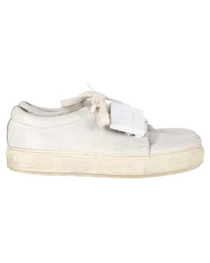 Acne Studios Adriana Low-Top Sneakers in White Leather