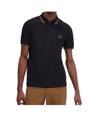 Fred Perry M3600 Twin Tipped Polo Shirt Black
