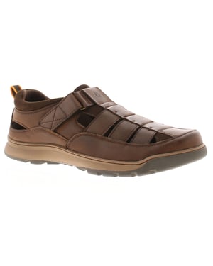 Hush Puppies Herensandalen Comfortabele Rucker Leer bruin