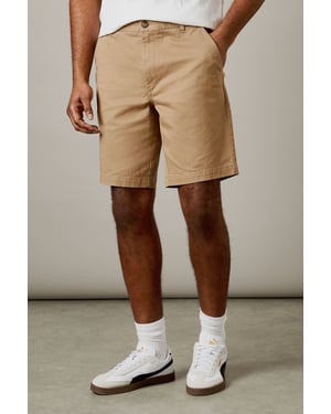 Burton Mens Classic Navy Chino Shorts Relaxed Fit Cotton Elastane Casual