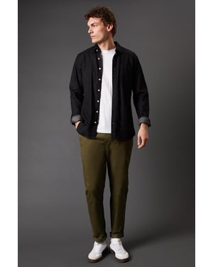 Khaki Slim Fit Chino Trousers