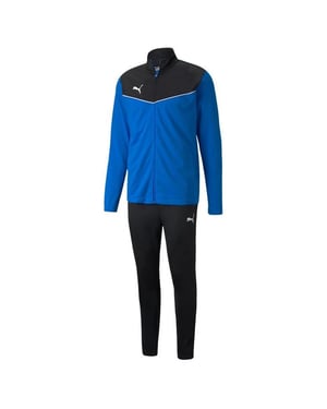 Puma Individualrise Mens Black/Blue Tracksuit