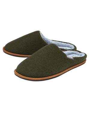 Mannelijke Pluche Voering Muil Slippers Met Geheugenschuim