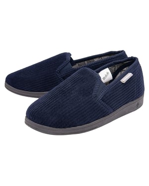 Mannen Tartan Gevoerde Huisschoenen Met Geheugenfoam