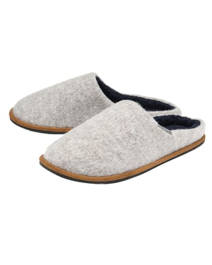 Heren Pluche Gevoerde Muilezelslippers Met Geheugenfoam