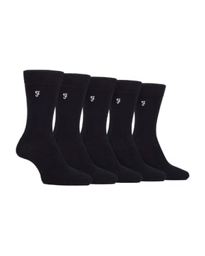 5-Pack Heren Bamboo Helder Gestreepte Patroon Sokken