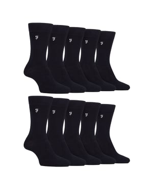 Heren 10 paar multi-pack heldere bamboosokken