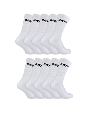 10 Pairs Unisex Prestaties Werk Duurzame Katoenen Sokken
