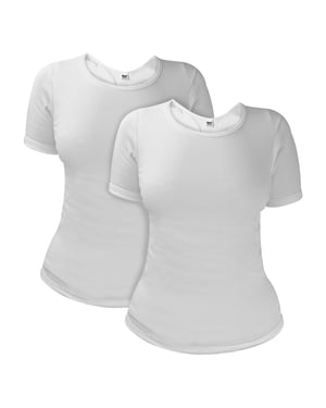 2-Pack Dames Korte Mouw Thermo Tops voor de Winter