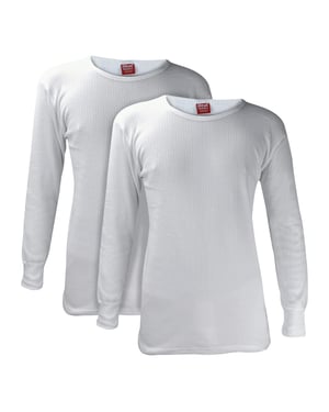 2-Pack Heren Lange Mouwen Thermische Top voor de Winter