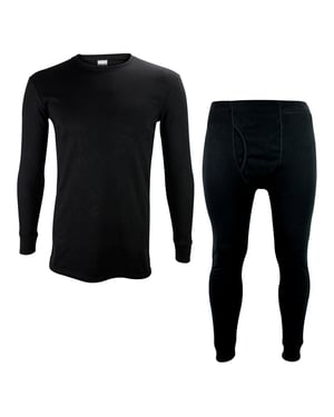 Heren Thermisch Ondergoed Set | Fleece Gevoerde Top & Lange Broek Set