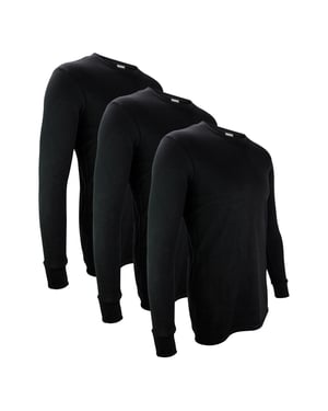 3 Pack Kids Thermal Top with Long Sleeve | Base Layer Underwear Top