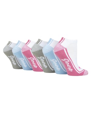 Ladies 6 Pack Trainer Socks | Breathable Cushioned Low Cut Sport Socks