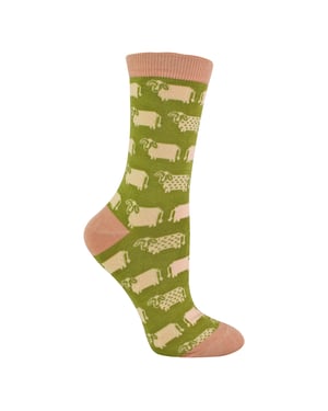 1 Pack Ladies Novelty Animal Patterned Bamboo Socks