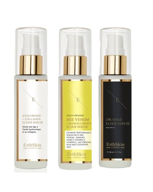 Bee Venom + Manuka Honey Elixir Serum 60ml + Hyaluronsyra & Kollagen Serum - 60ml + ANTI-WRINKLE ELIXIR SERUM 24K GOLD - 60ml