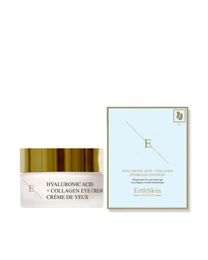 Hyaluronsyra + Kollagen Pro Age Eye Cream 30ml + Hyaluronsyra + Kollagen Hydrogel Eye Pads 5 X 2