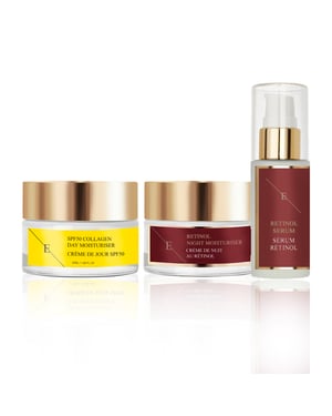 Retinolserum 30 ml + Retinol Nattfuktkräm 50 ml + Spf50 Kollagendagkräm 50 ml