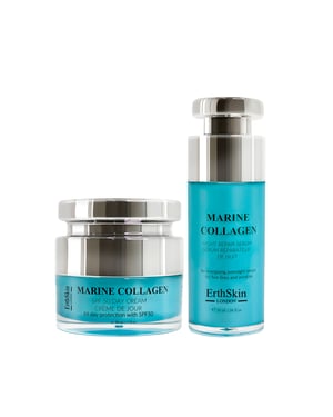 Marine Collagen SPF50 day cream 50ml + Marine Collagen Night Repair serum 30ml