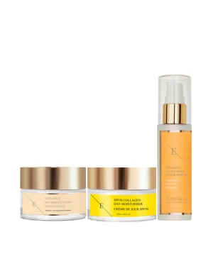 VITAMIN C + COLLAGEN ELIXIR SERUM 60ML + Vitamin C Bio Brightening Moisturiser 50ml +SPF 50 Collagen Day Cream 50ml