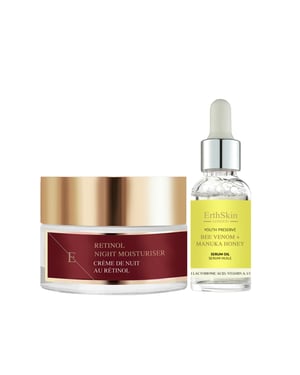 Retinol Night Moisturiser 50ml+ Bee Venom + Manuka Honey Serum Oil 30ml