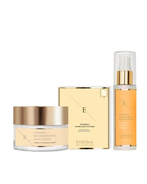 VITAMIN C + COLLAGEN ELIXIR SERUM 60ML + Vitamin C Bio Brightening Moisturiser 50ml + Vitamin C Hydrogel Eye Pads x 5