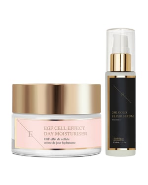 Anti-Wrinkle Elixir Serum 24k Gold 60ml + EGF Cell Effect Day Moisturiser 50ml