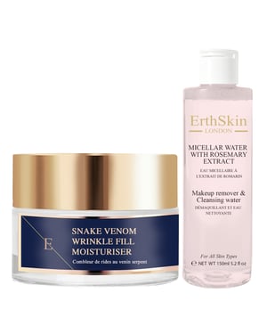 Micellärt vatten med rosmarinextrakt 150ml + Wrinkle Fill Snake Venom Moisturiser 50ml
