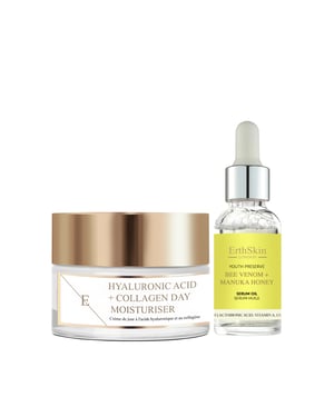 Hyaluronic acid & Collagen Day Cream 50ml+ Bee Venom + Manuka Honey Serum Oil 30ml
