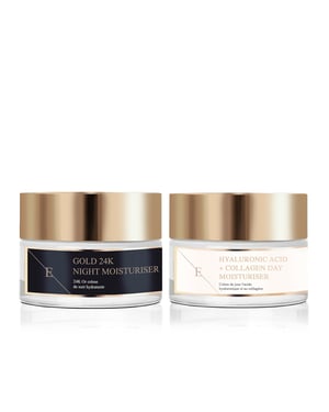 ANTI-RYNK NattÅTERFUKTARE 24K GULD - 50ml + Hyaluronsyra & Kollagenaminosyror Dagkräm