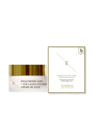 Hyaluronsyra + Kollagen Pro Age Eye Cream 30ml + Dubbel kollagen + Rose Hydrogel Eye Pads 5 X 2