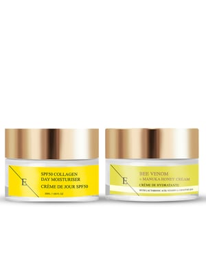Bivax + Manukahonungskräme 50 ml + SPF50 Kollagen Dagkräm 50 ml