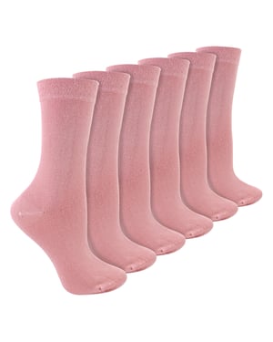 Dames 6-Pack Sokken van Bamboe en Merinowolmix