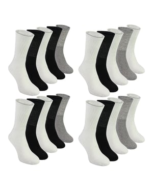 Mens 20 Pack Multipack Sport Socks | Breathable Cotton Running Socks