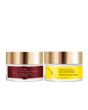 Retinol Night Moisturiser 50ml +  SPF 50 Collagen Day Cream 50ml