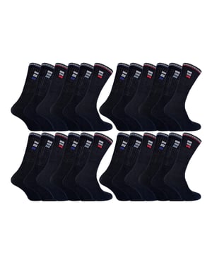 24 Pairs Multipack Mens Classic Sport Breathable Socks