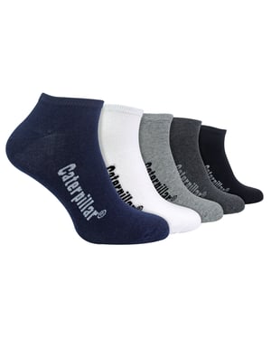 Mens 5 Pack Cotton Rich Trainer Work Socks