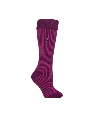 Dames Dikke Winter Warme Knielange Geribbelde Thermo Boot Sokken