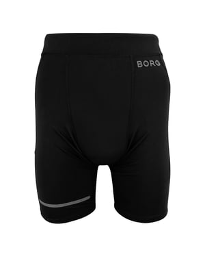 Mens Running Short Tights With Reflective Strip