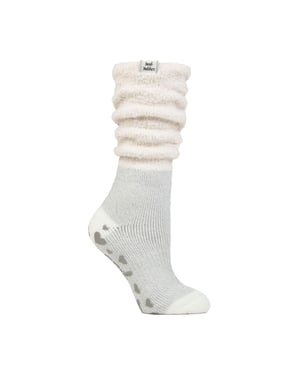 Dames Fluffy Slouch Top Antislip Thermo Bed Sokken