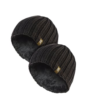 Ribbad vintermössa för herrar - 2-pack