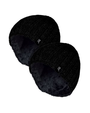 Ribbad vintermössa för herrar - 2-pack